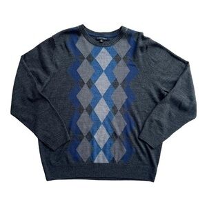 Tricots St‎ Raphael Men’s Grey Crewneck Sweater X-Large